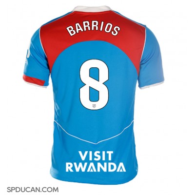 Zenski Nogometni Dres Atletico Madrid Pablo Barrios #8 Rezervni 2025-26 Kratak Rukav Zenski Nogometni Dres Atletico Madrid Pablo Barrios #8 Rezervni 2025-26 Kratak Rukav